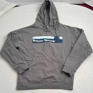 Uscape Apparal Columbia University gray and blue collegiate hoodie sweatshirt M